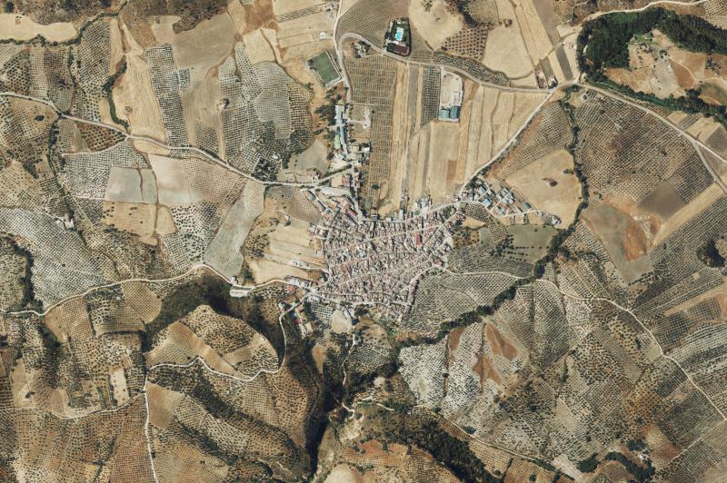Ortofoto actual del núcleo de Villanueva de San Juan
