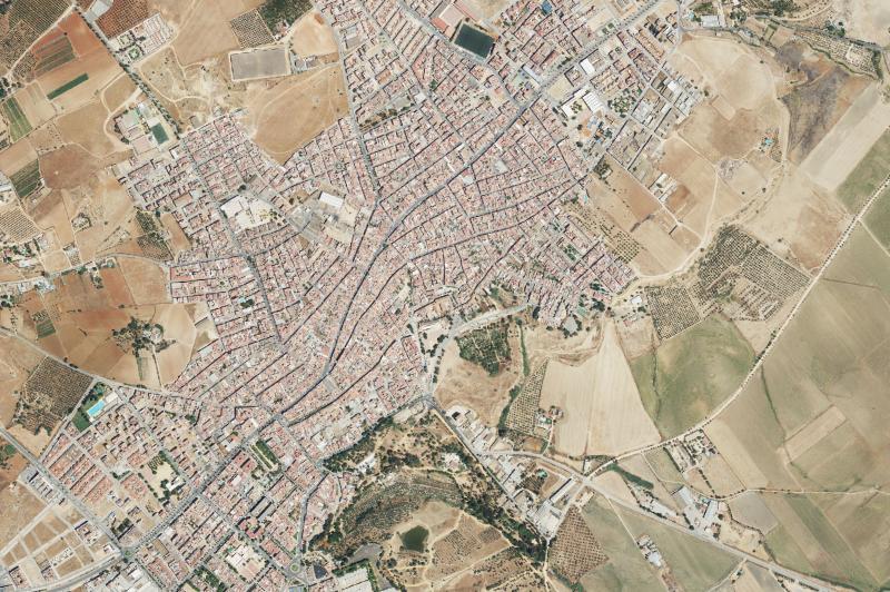 Ortofoto actual del núcleo de El Viso del Alcor
