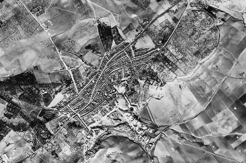 Ortofoto de 1956-1957 del núcleo de El Viso del Alcor