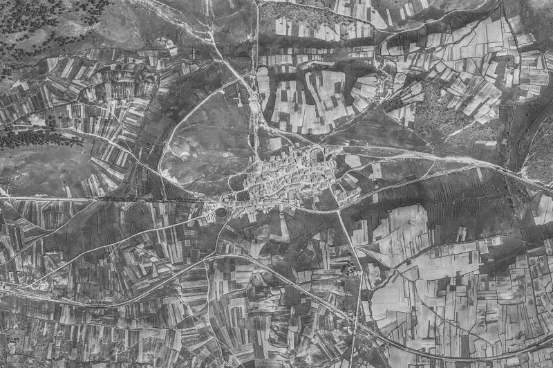Ortofoto de 1956-1957 del núcleo de Abejar