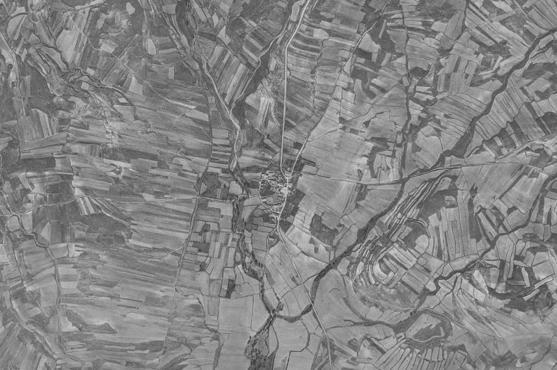 Ortofoto de 1956-1957 del núcleo de Aldealices