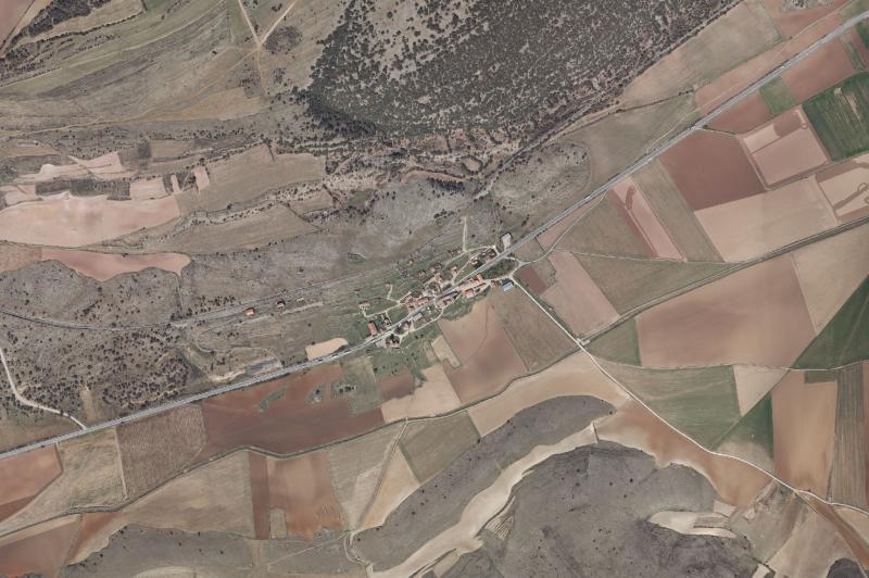 Ortofoto actual del núcleo de Aldealpozo