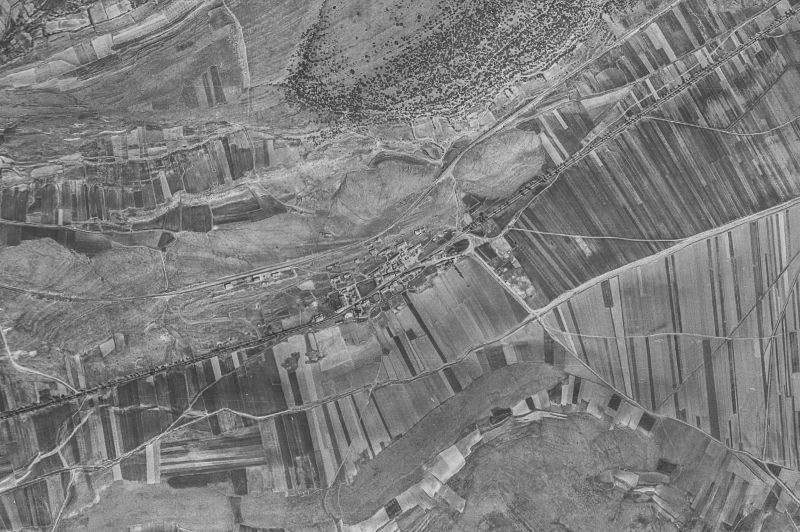 Ortofoto de 1956-1957 del núcleo de Aldealpozo