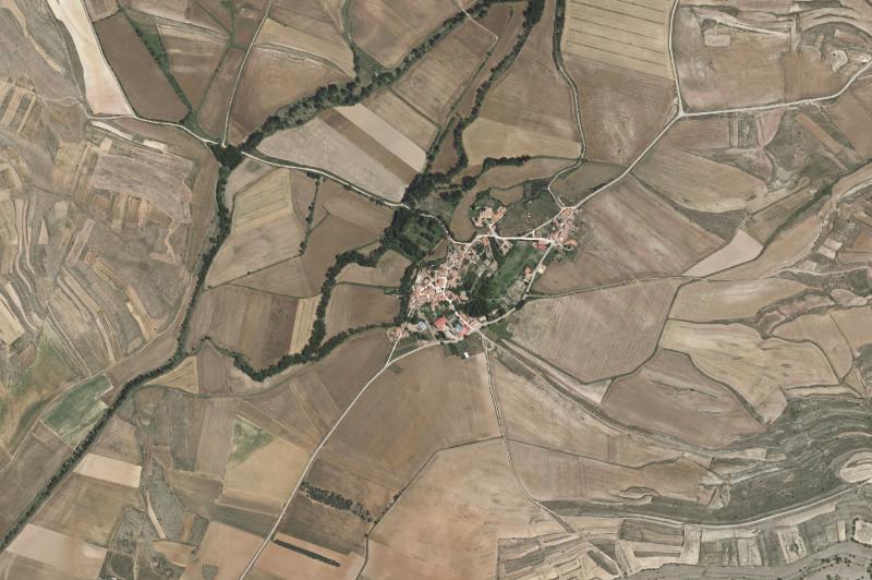 Ortofoto actual del núcleo de Aldealseñor