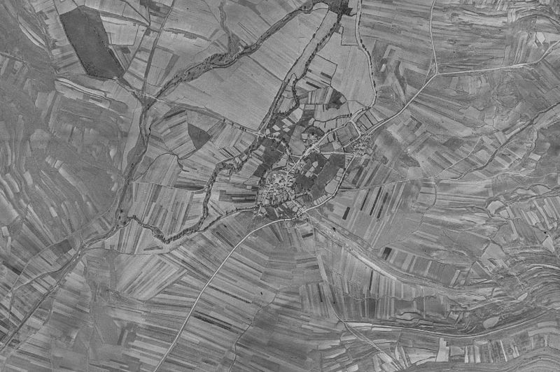 Ortofoto de 1956-1957 del núcleo de Aldealseñor
