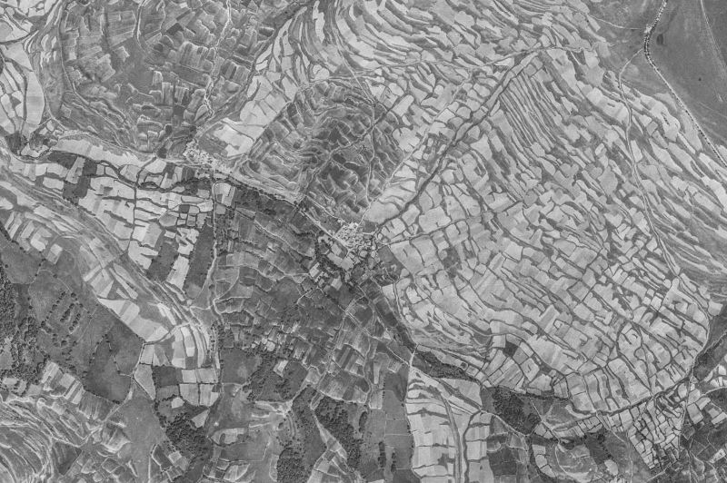 Ortofoto de 1956-1957 del núcleo de Las Aldehuelas