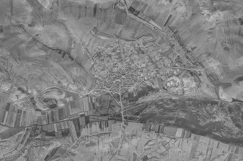 Ortofoto de 1956-1957 del núcleo de Almaluez