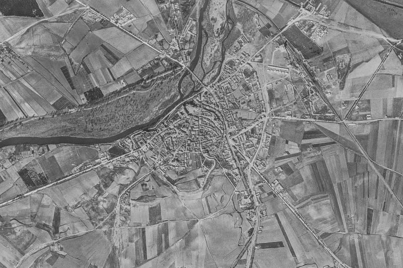 Ortofoto de 1956-1957 del núcleo de Almazán