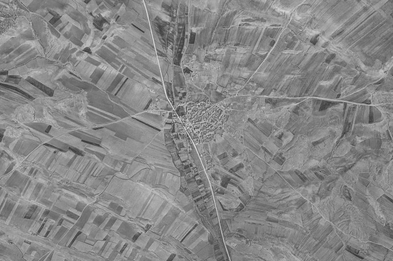 Ortofoto de 1956-1957 del núcleo de Almazul