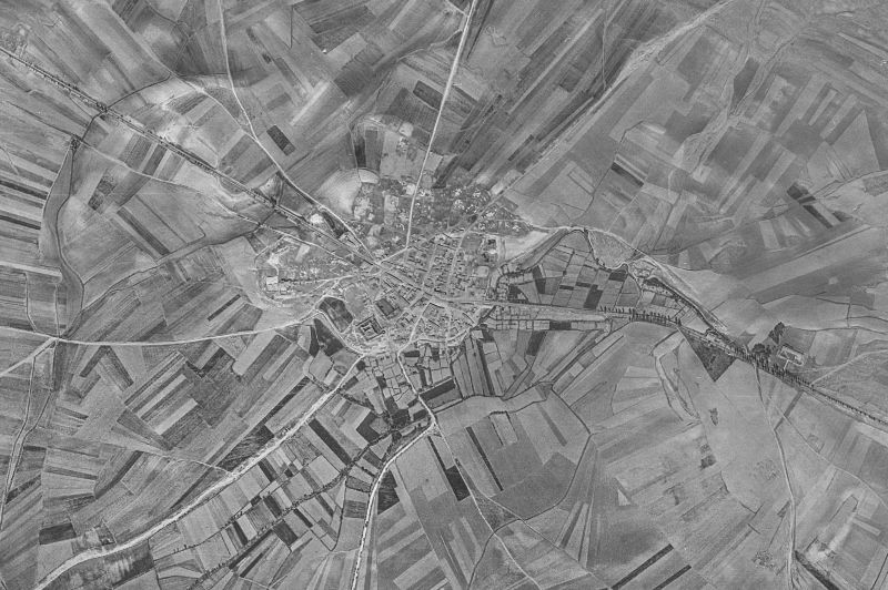 Ortofoto de 1956-1957 del núcleo de Almenar de Soria