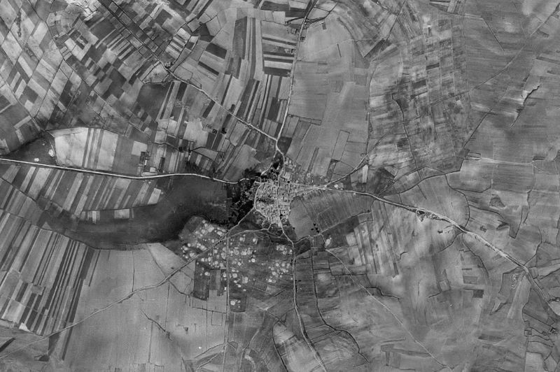 Ortofoto de 1956-1957 del núcleo de Alpanseque