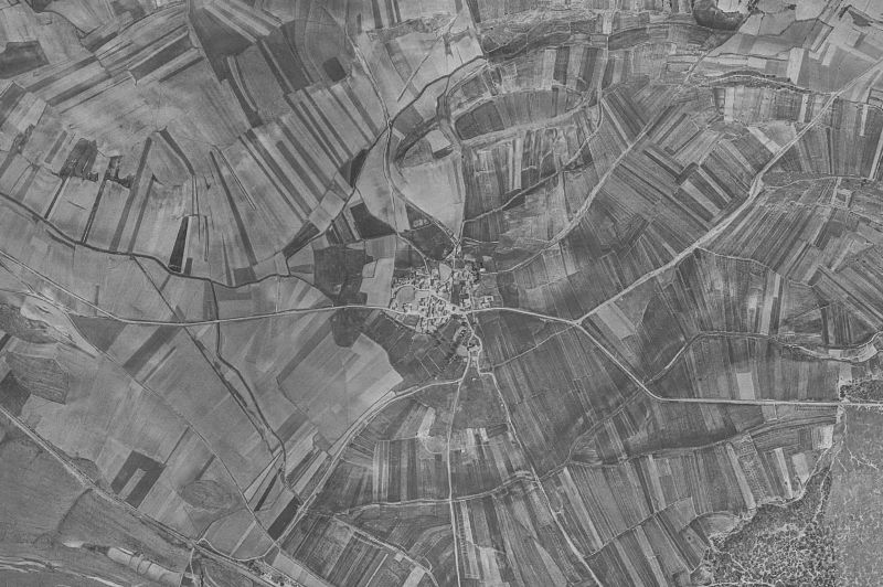 Ortofoto de 1956-1957 del núcleo de Arancón