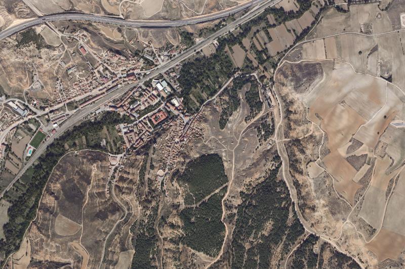 Ortofoto actual del núcleo de Arcos de Jalón