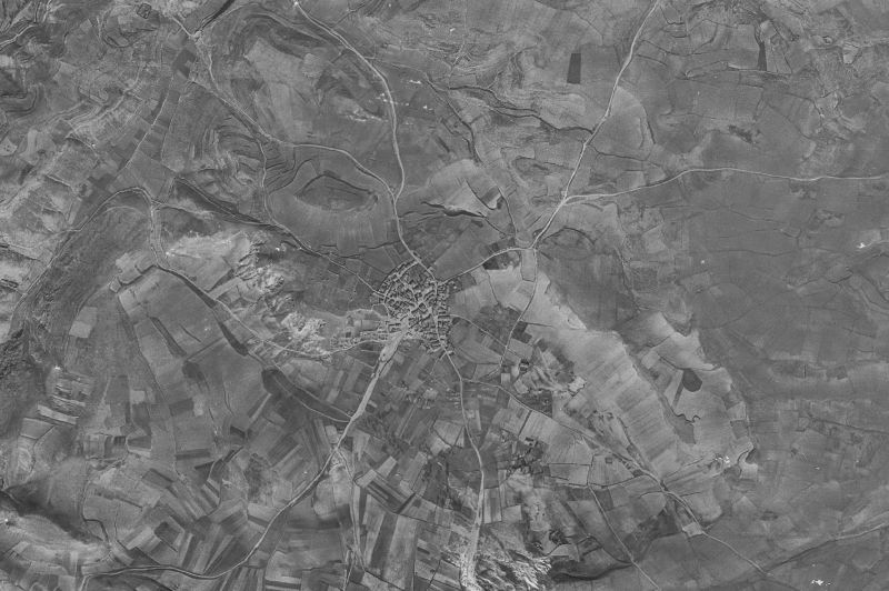Ortofoto de 1956-1957 del núcleo de Arenillas