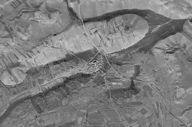 Ortofoto de 1956-1957 del núcleo de Barcones