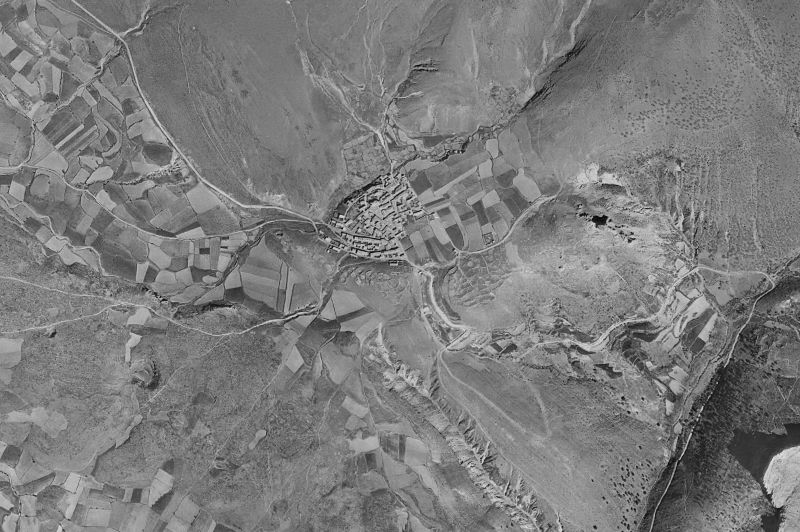 Ortofoto de 1956-1957 del núcleo de Beratón
