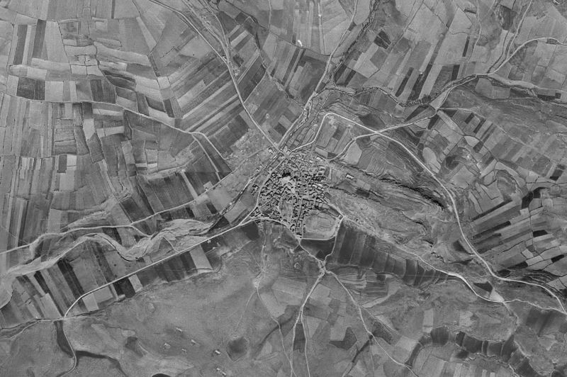 Ortofoto de 1956-1957 del núcleo de Borobia