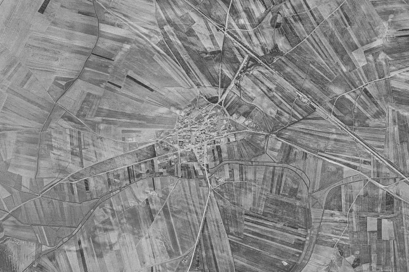 Ortofoto de 1956-1957 del núcleo de Cabrejas del Campo