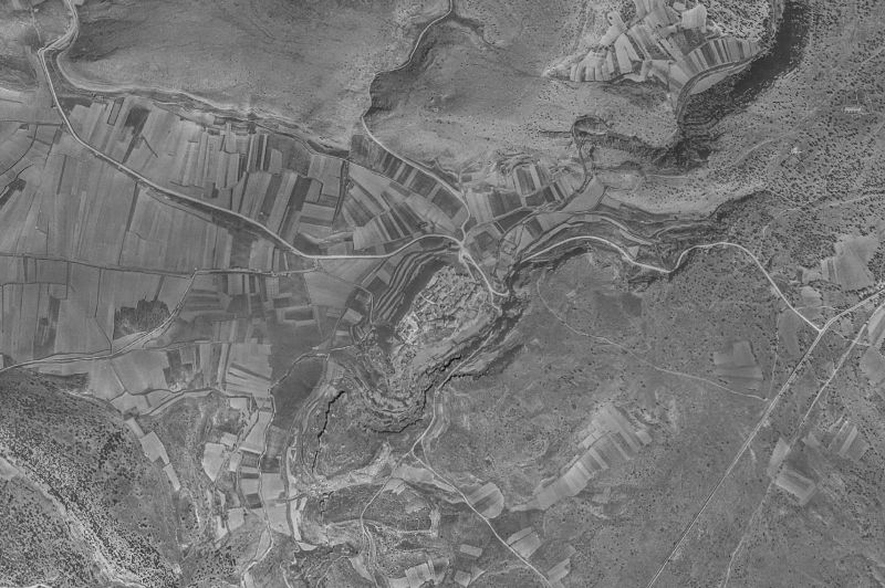 Ortofoto de 1956-1957 del núcleo de Calatañazor
