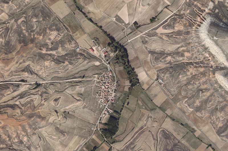 Ortofoto actual del núcleo de Caltojar