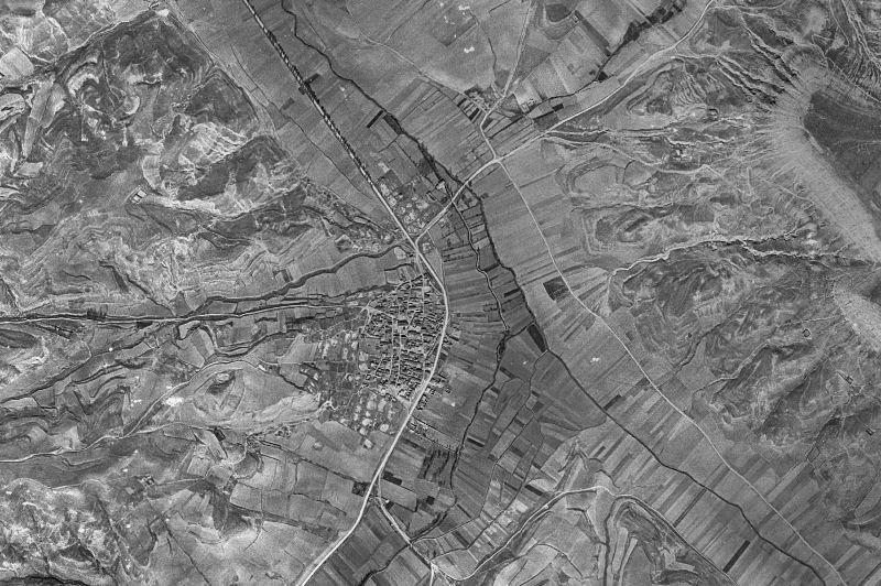 Ortofoto de 1956-1957 del núcleo de Caltojar