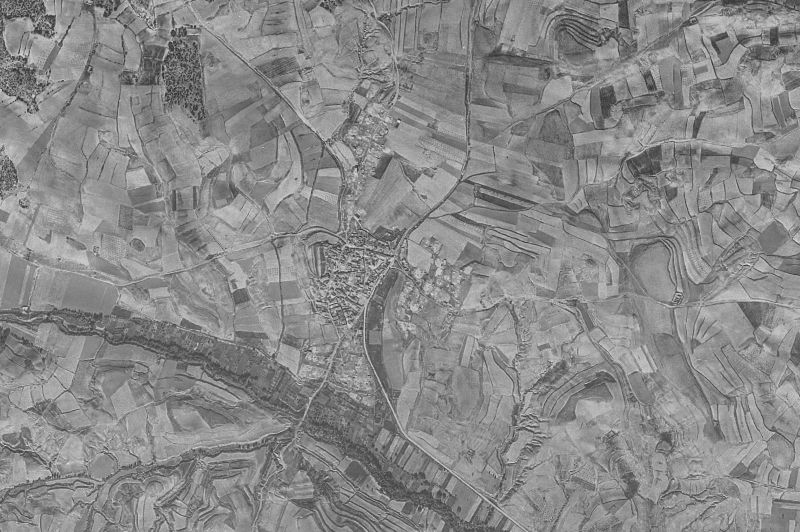 Ortofoto de 1956-1957 del núcleo de Cañamaque