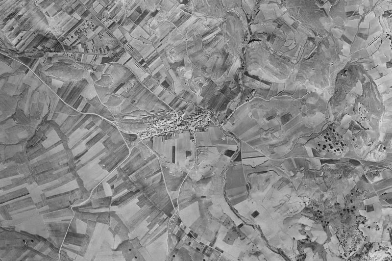 Ortofoto de 1956-1957 del núcleo de Carabantes