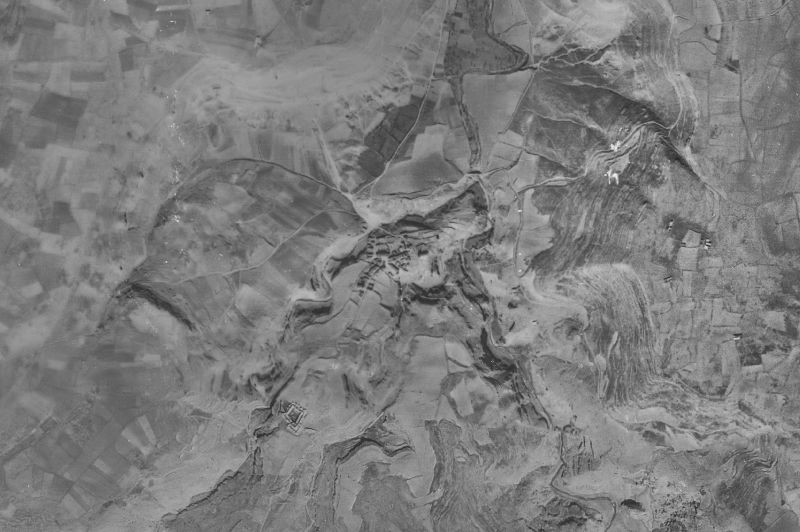 Ortofoto de 1956-1957 del núcleo de Caracena