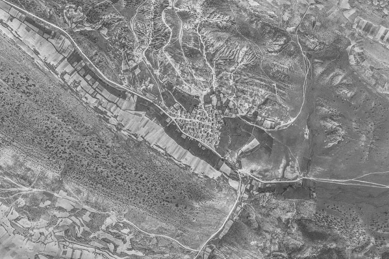 Ortofoto de 1956-1957 del núcleo de Casarejos