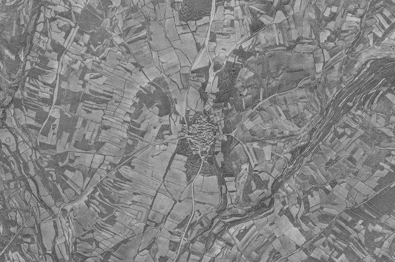 Ortofoto de 1956-1957 del núcleo de Castilfrío de la Sierra