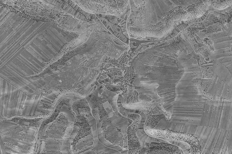 Ortofoto de 1956-1957 del núcleo de Castillejo de Robledo