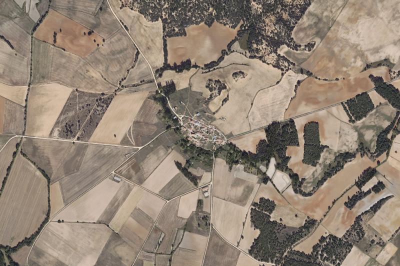 Ortofoto actual del núcleo de Centenera de Andaluz