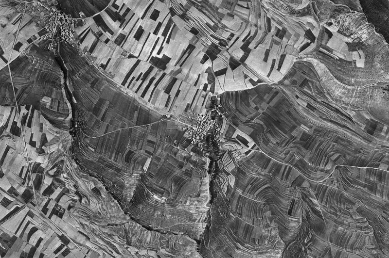 Ortofoto de 1956-1957 del núcleo de Cerbón