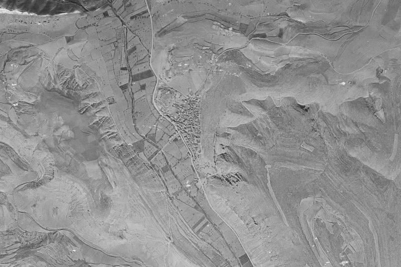 Ortofoto de 1956-1957 del núcleo de Cihuela