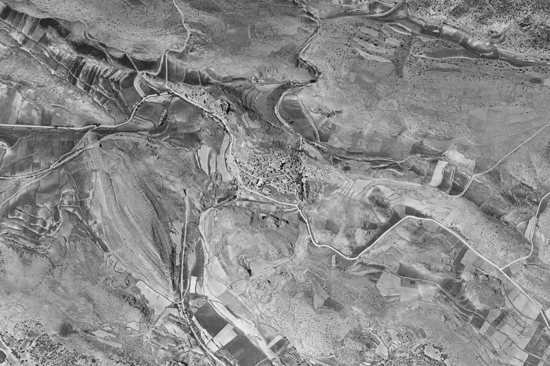 Ortofoto de 1956-1957 del núcleo de Ciria