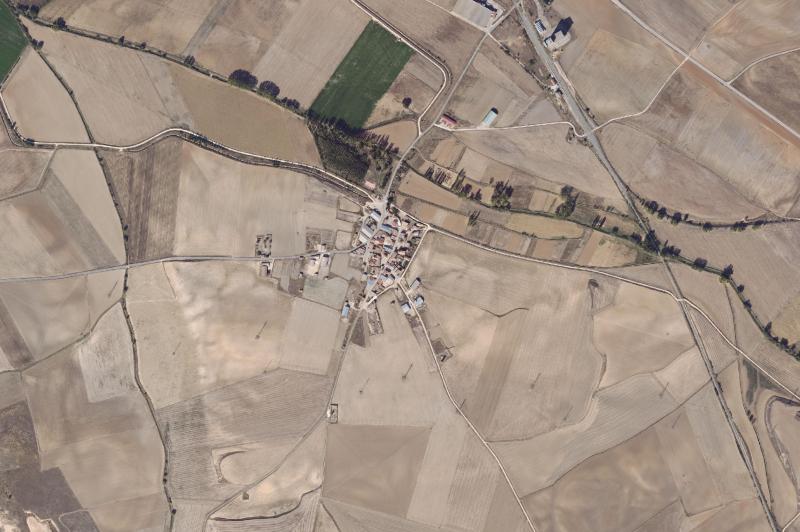 Ortofoto actual del núcleo de Coscurita