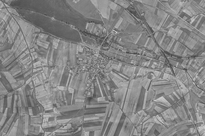 Ortofoto de 1956-1957 del núcleo de Coscurita