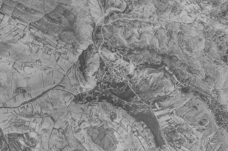 Ortofoto de 1956-1957 del núcleo de Espeja de San Marcelino
