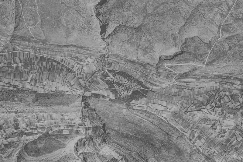 Ortofoto de 1956-1957 del núcleo de Espejón