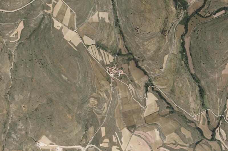 Ortofoto actual del núcleo de Estepa de San Juan