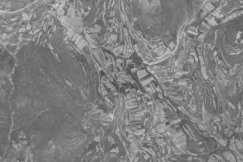 Ortofoto de 1956-1957 del núcleo de Estepa de San Juan