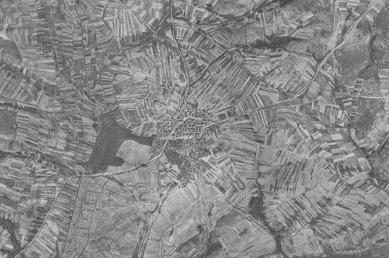 Ortofoto de 1956-1957 del núcleo de Fuentearmegil
