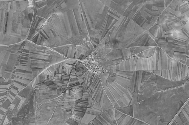 Ortofoto de 1956-1957 del núcleo de Fuentecantos