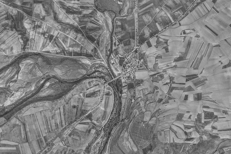 Ortofoto de 1956-1957 del núcleo de Garray