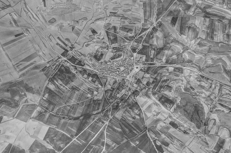 Ortofoto de 1956-1957 del núcleo de Gómara