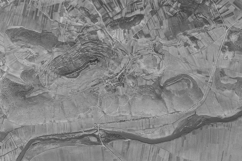 Ortofoto de 1956-1957 del núcleo de Gormaz