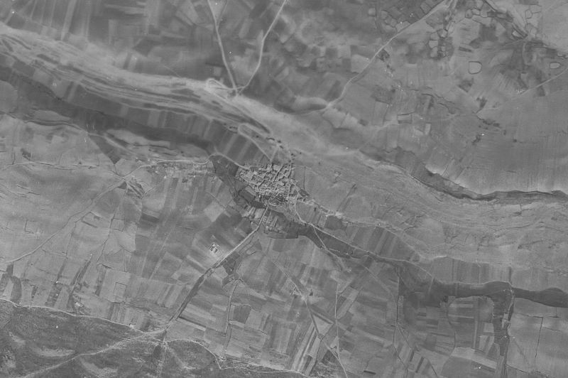 Ortofoto de 1956-1957 del núcleo de Liceras