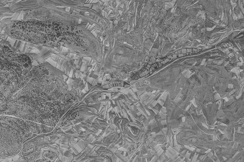 Ortofoto de 1956-1957 del núcleo de La Losilla