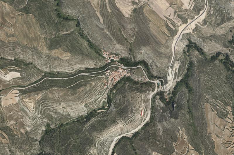 Ortofoto actual del núcleo de Magaña