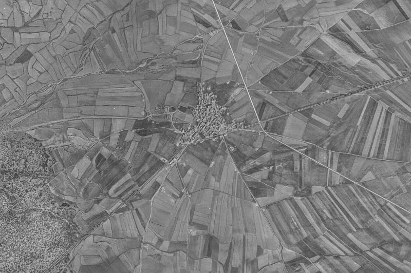 Ortofoto de 1956-1957 del núcleo de Matalebreras